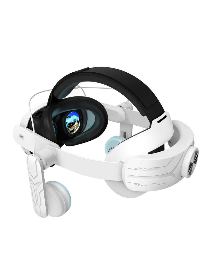 حزام رأس Quest 3 متوافق مع Meta Oculus Quest 3، حزام بديل مريح على الأذن Audio Elite لتحسين التأثيرات الصوتية وزيادة الانغماس في الواقع الافتراضي | حزام رأس متضمن - Image 1
